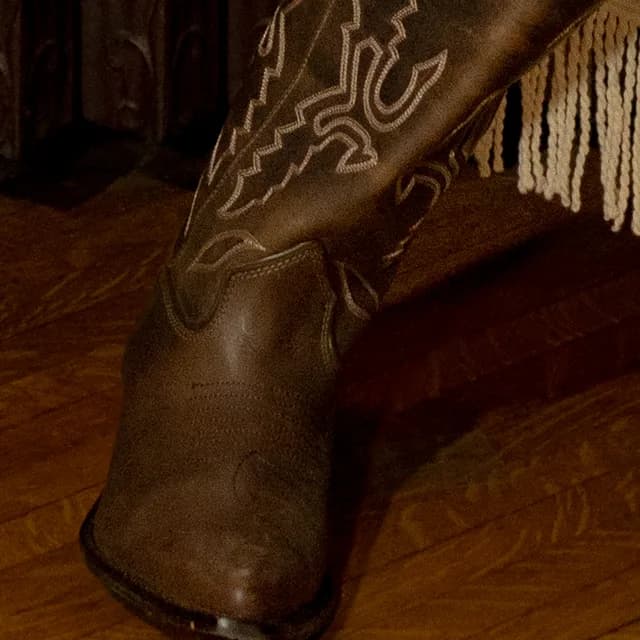 cowboy boots, from your closet