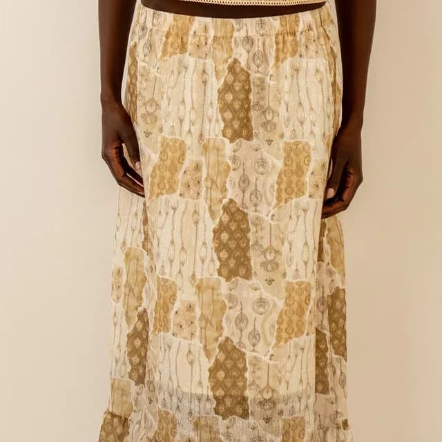 BS10B, patchwork skirt