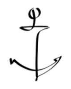 The l of sailor, drawn as an anchor