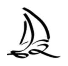 The double-s of brass, drawn as a sailboat
