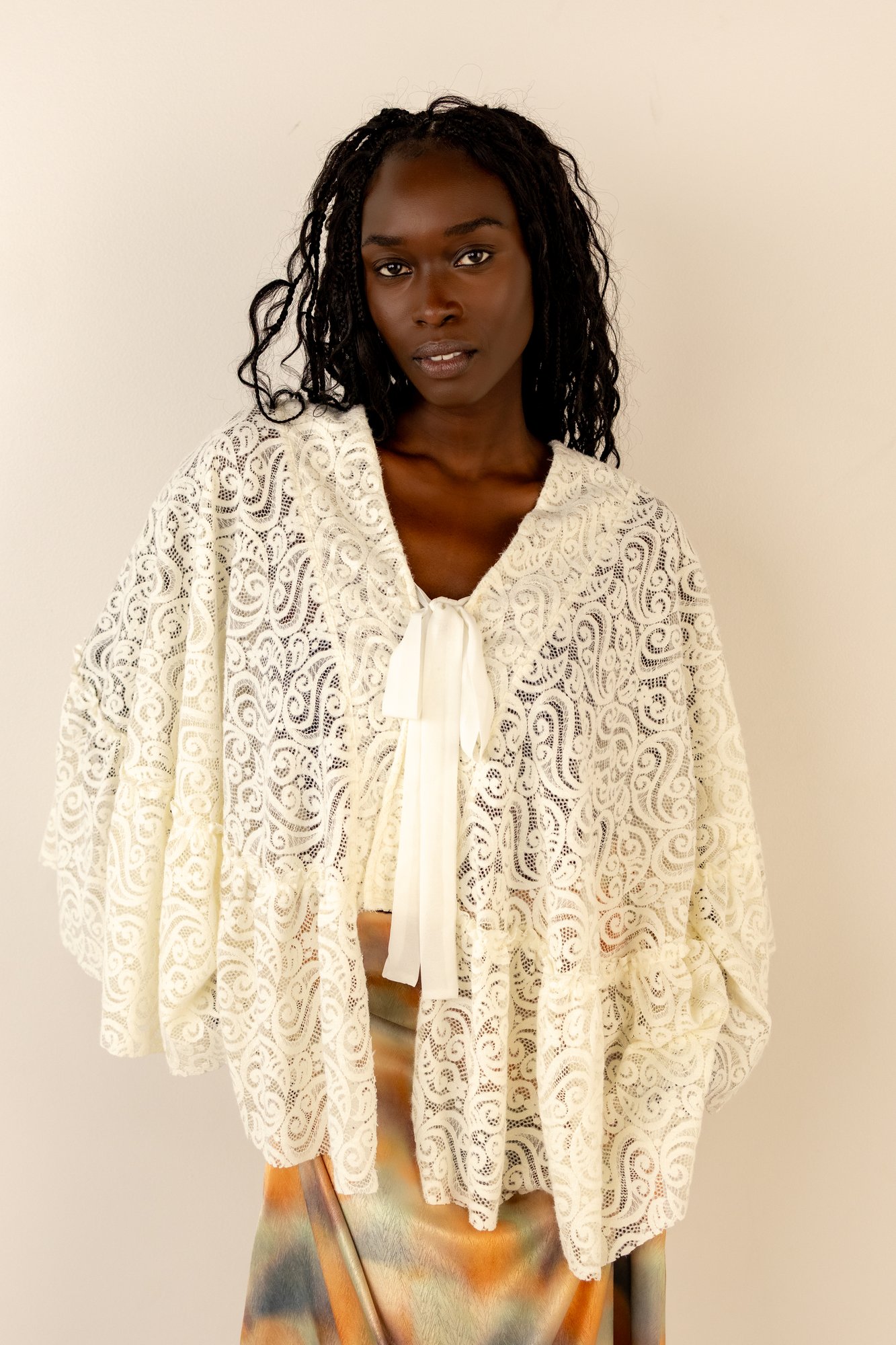 the lace poncho